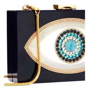 NWT Kate Spade Goodluck Evil Eye Clutch